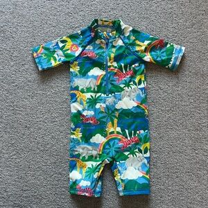 Baby Boden Safari Print Rashguard 6-9 month